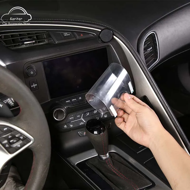 For Chevrolet Corvette C7 2014-2019 Car GPS navigation film LCD screen Tempered glass protective Anti-scratch Film Interior
