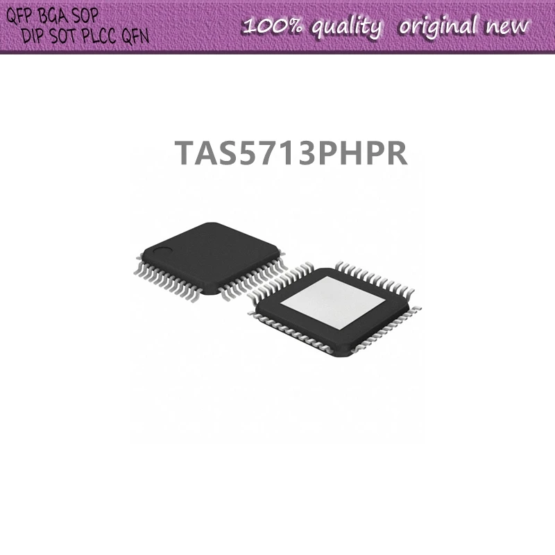 

5Pcs/Lot TAS5713PHPR TAS5713 HTQFP-48