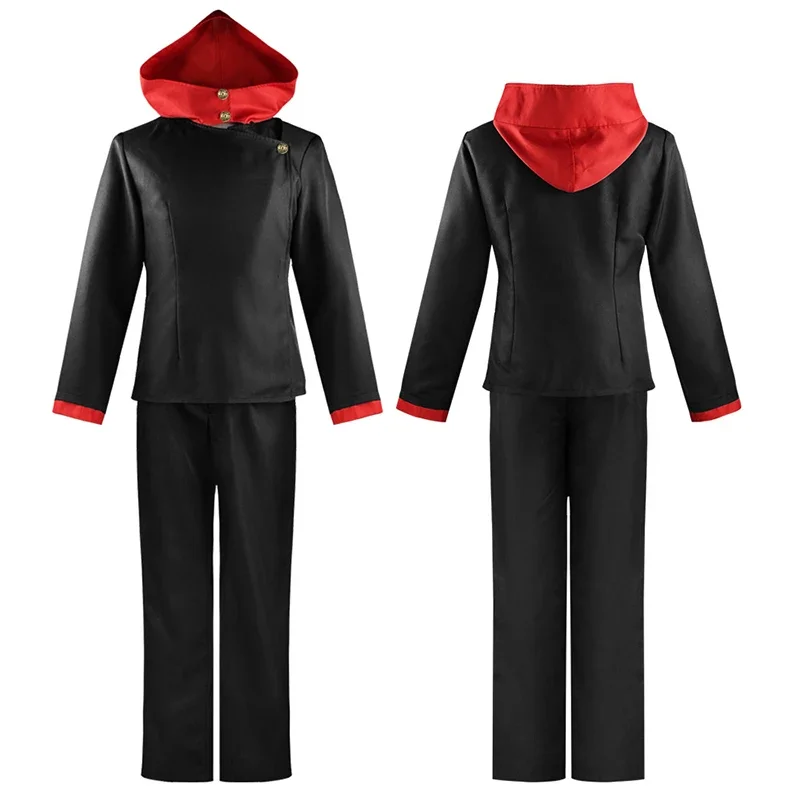 Itadori yuji cosplay anime jujutsu kaisen itadori yuji cosplay kostüm perücke top hose unisex uniform frauen männer halloween kostüme