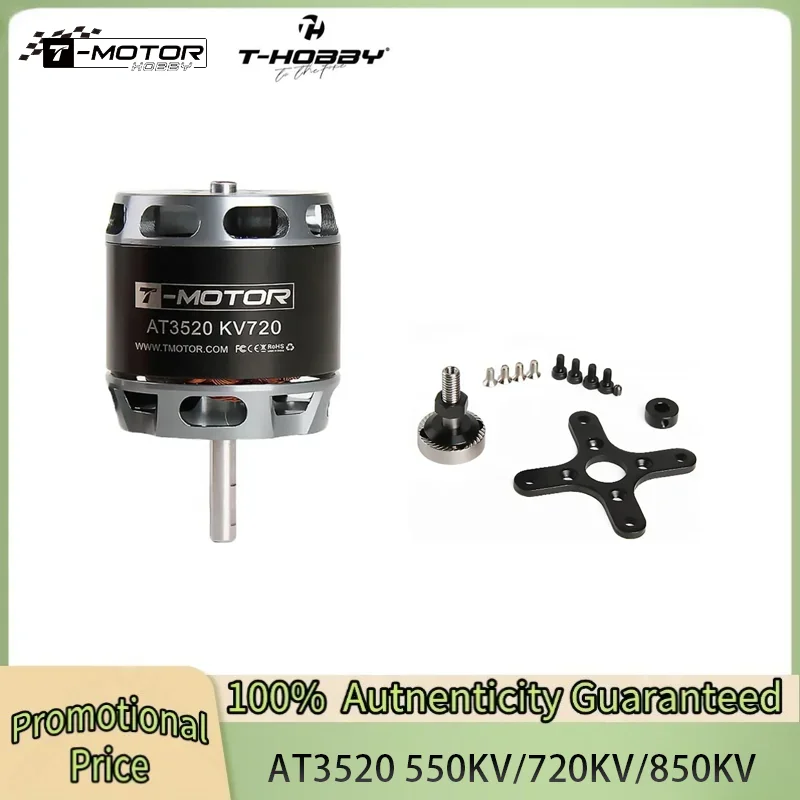 

T-MOTOR T-HOBBY AT3520 Long Shaft KV550 KV720 KV850 Brushless Motor for Long Palette Drones Fixed Wing UAV