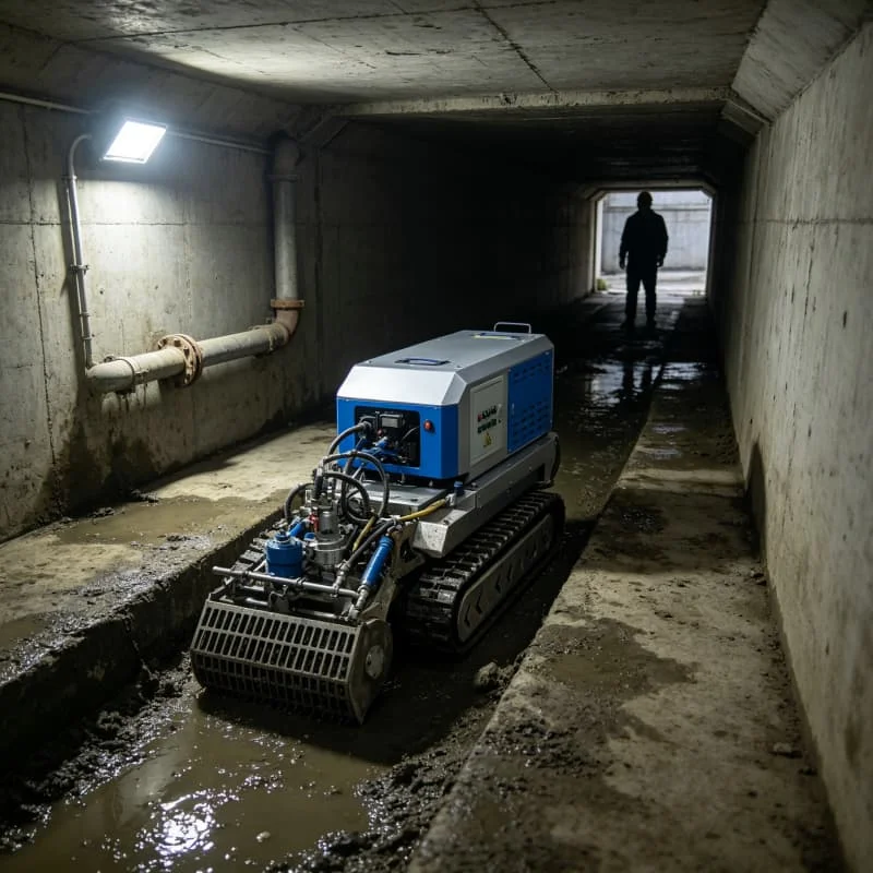 Autonomous Underwater Cleaner Robot Desilting Crawler For Sewer Pipe Mining Sludge Sediment Removal Customized