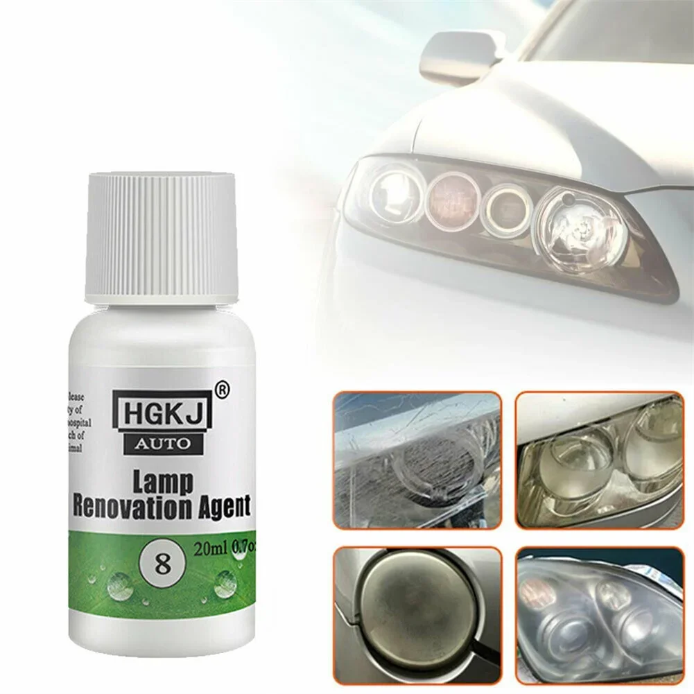 20ml HGKJ 8 S Car Headlight Restoration Polishing Kits Auto Headlight Polishing Headlamp Polish Restoration Renovation Liquid