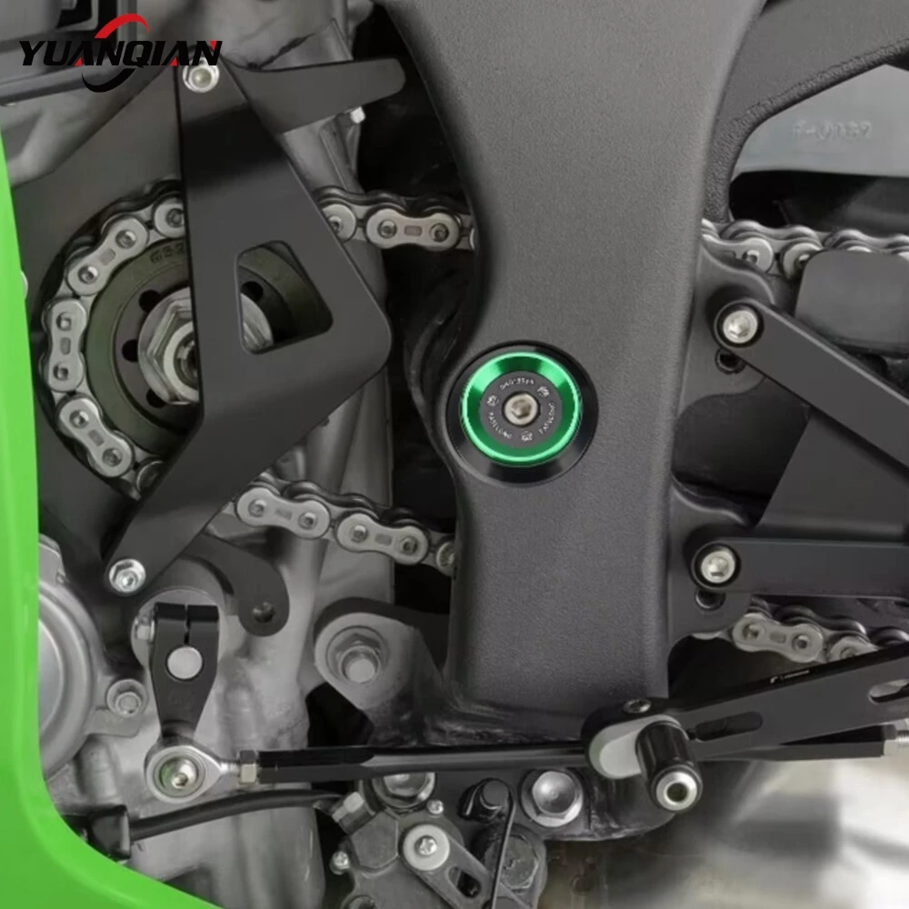 For Kawasaki Ninja 1100SX ZX6R ZX-6R ZX-10RR 2020-2024 2025 2026 Accessories ZX10R CNC Frame Hole Caps Cover Plug Frame Plug