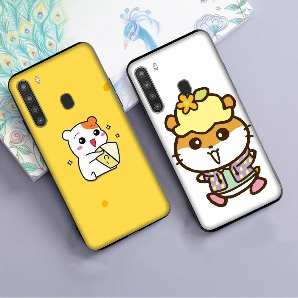 Coro Kuririn Ebichu Cover for VIVO V21 V21E V23 V23E V25 V27 V27E V29 Y01 Y02 Y02S Y36 Pro Black Phone Case