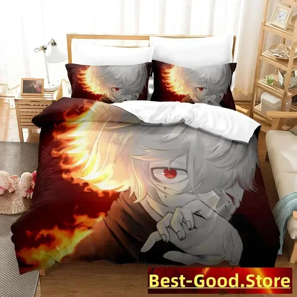 Cool Hell's Paradise Bedding Set Duvet Cover Sheet Printed Bed Set Pillowcase Bed Full Queen King Size Comforter Bedroom