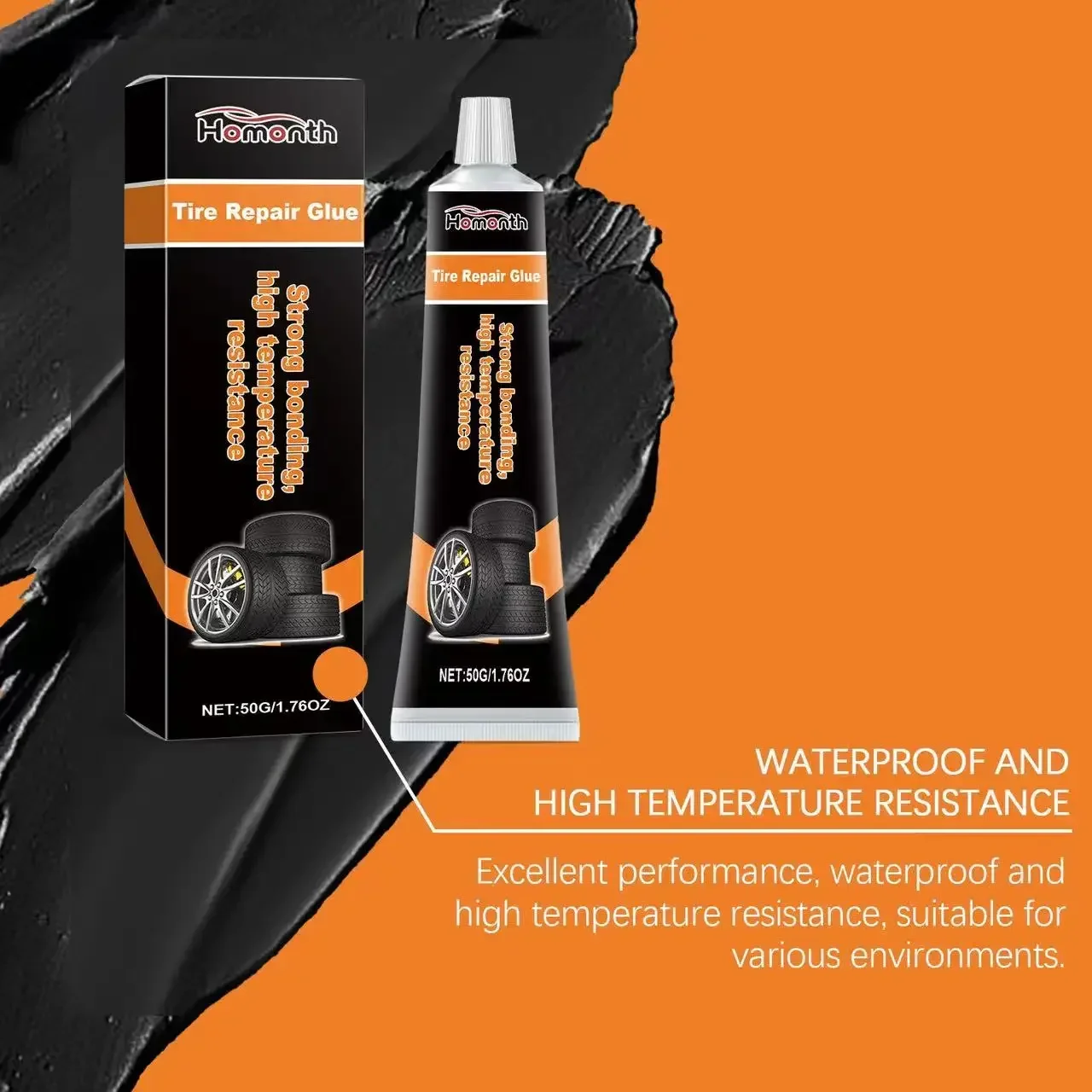 Tire Repair Black Glue Liquid Strong Rubber Car Instant Strong Tools Wear-resistant Non-corrosive Adhesive Instant Bond Repair