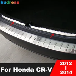 Rear Trunk Bumper Cover Trim For Honda CRV CR-V 2012 2013 2014 Stainless Tail Gate Door Sill Plate Guard Pad Car Accessories