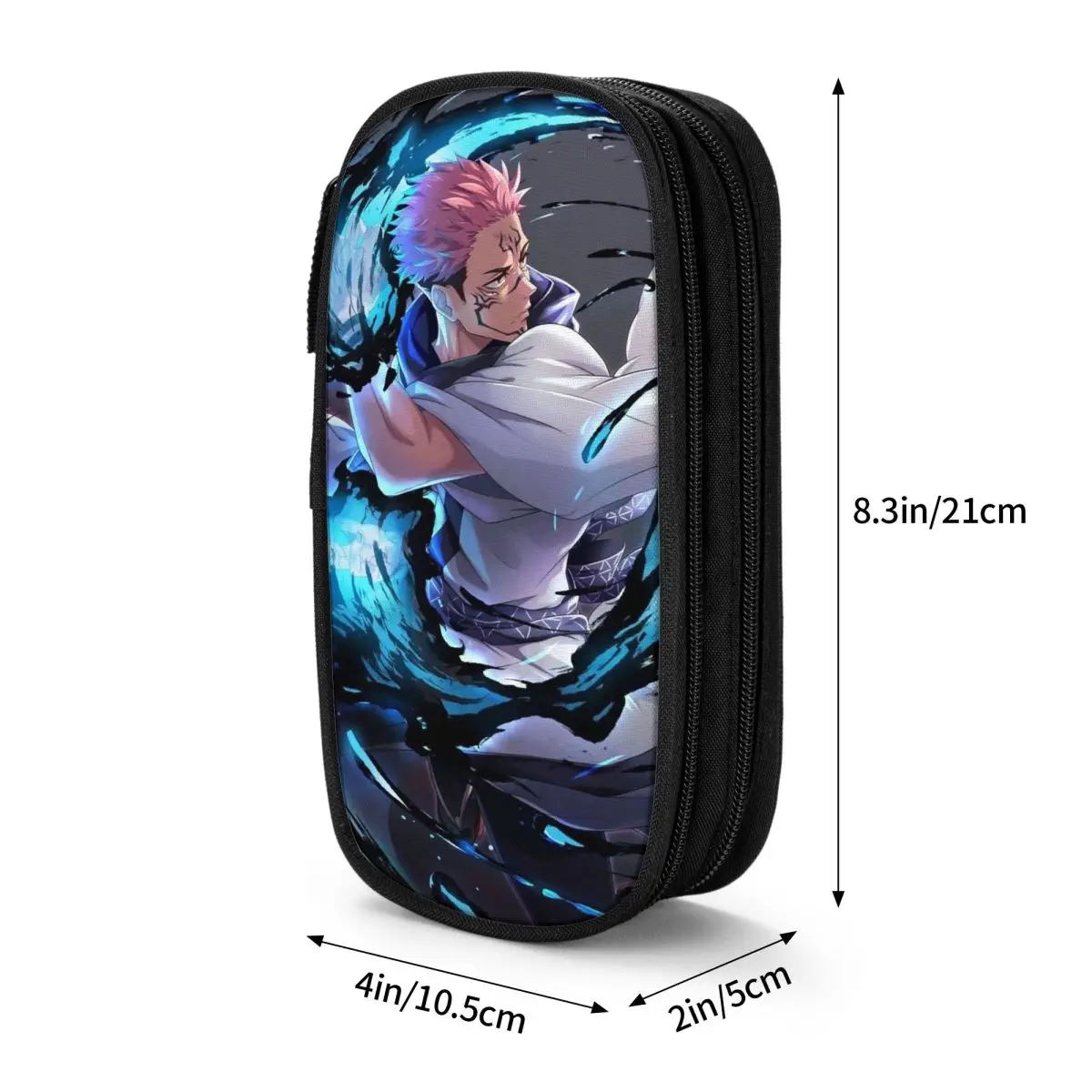 Ryoumen Sukuna 鉛筆ケースクラシック呪術廻戦アニメペンバッグ学生大容量学生スクールギフト鉛筆ケース