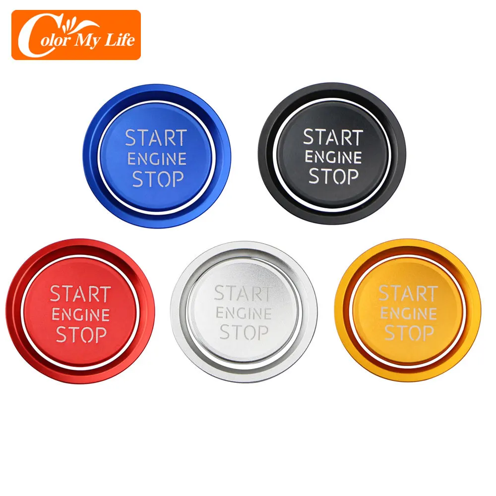 Car Ignition Key Ring Cover for Audi A4 A6 A3 A5 Q3 Q5 Q7 Engine Start Stop Sticker Decorative Switch Button Trim Accessories