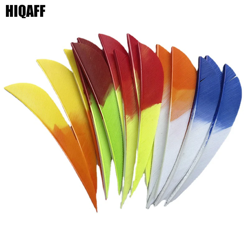 50Pcs 3Inch Archery Fletches Water Drop Arrow Fletching Natural Turkey Feathers Traditional Arrow Archry DIY Accessories