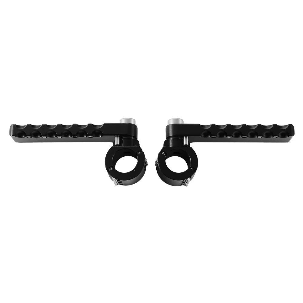 1 Pair Aluminum Front Foot Pegs Pedals Rests For BMW R1300 GS With OEM Crash Bars For 25mm Anti-collision Rods