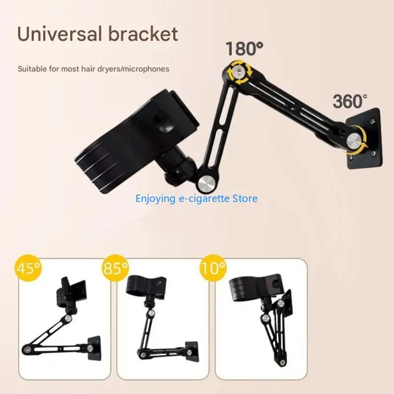Verstellbarer Tablet-Halter zur Wandmontage für 4- bis 12,9-Zoll-Geräte mit drehbarer Basis und Aluminiumkonstruktion Y4QF – Detail 4