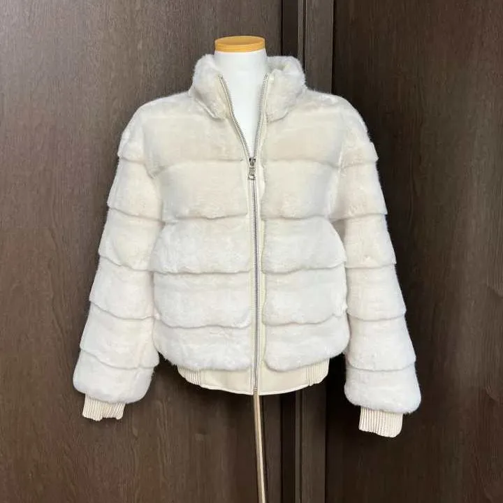 Women's ort Fur Coat Soft Plu Stand Collar Loose Fit Autumn Winter Faionable Rabbit Fur Simulation Outerwear Top