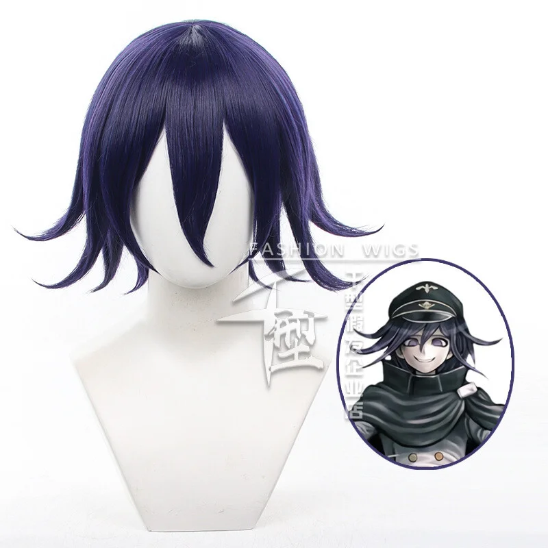 

Danganronpa V3 Ouma Kokichi Cosplay Costume Short Party Hair Anime Wig Wigs