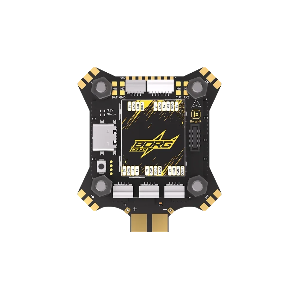 iFlight Borg H7 H743 Flight Controller + 60A 4in1 ESC Stack 4-6S LIHV Dual ICM42688 Gyro for FPV RC Drone