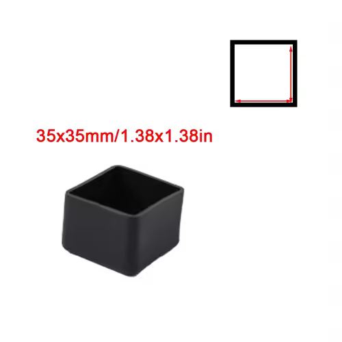 Square Silicone Chair Leg Caps Non-slips Table Foot Dust Cover Socks Floor Protector Pads Pipe Plugs Furniture Leveling Feet - Image 12