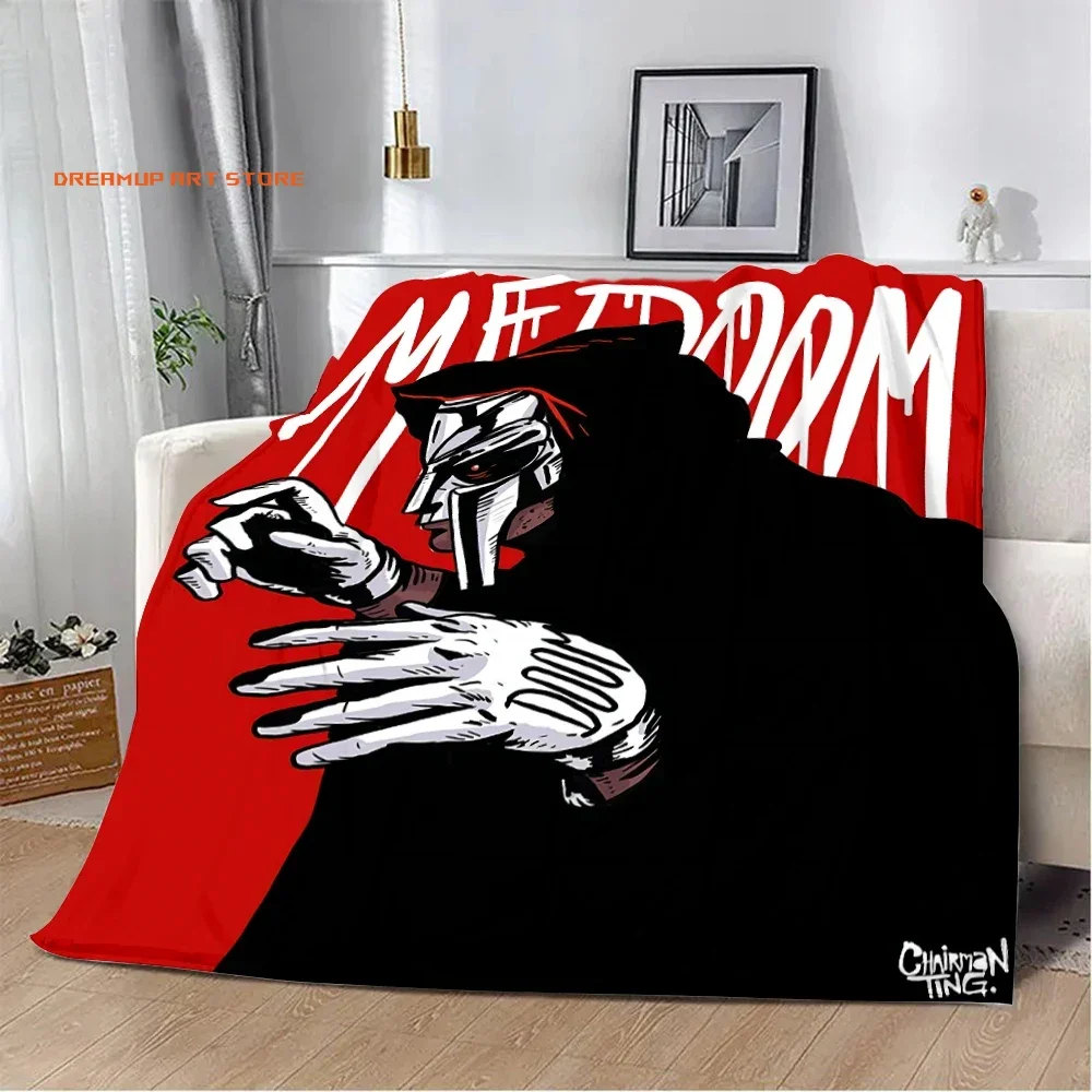 2026 Rapper M-MF DOOM Hot Singer Printed Blanket Picnic Blankets Warm Blanket Soft And Comfortable Blanket Home Travel Birthday