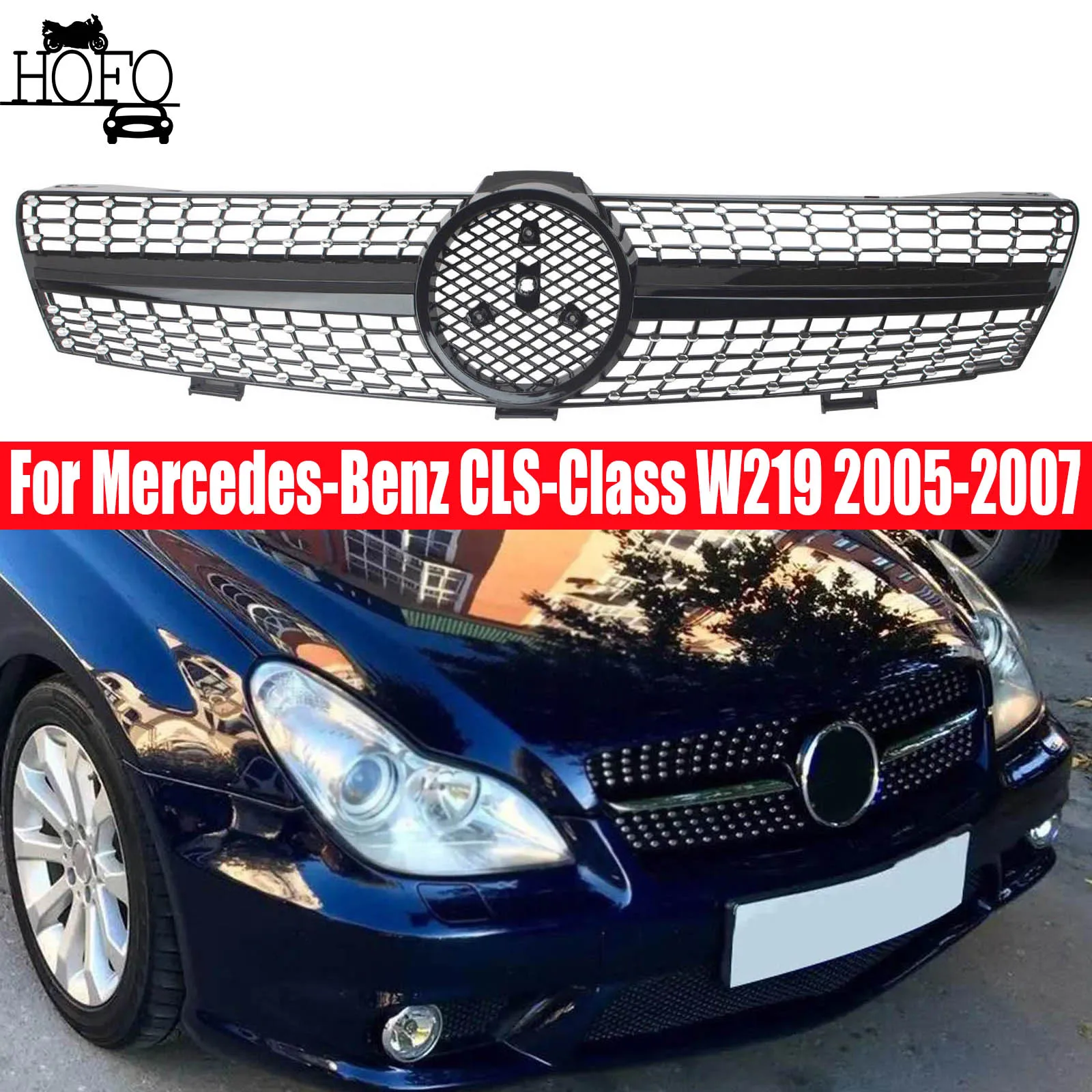

Front Grille Bumper Grill Tuning Accessories For Mercedes-Benz CLS-Class W219 CLS350 CLS500 CLS550 CLS55 CLS63 AMG 2005-2007