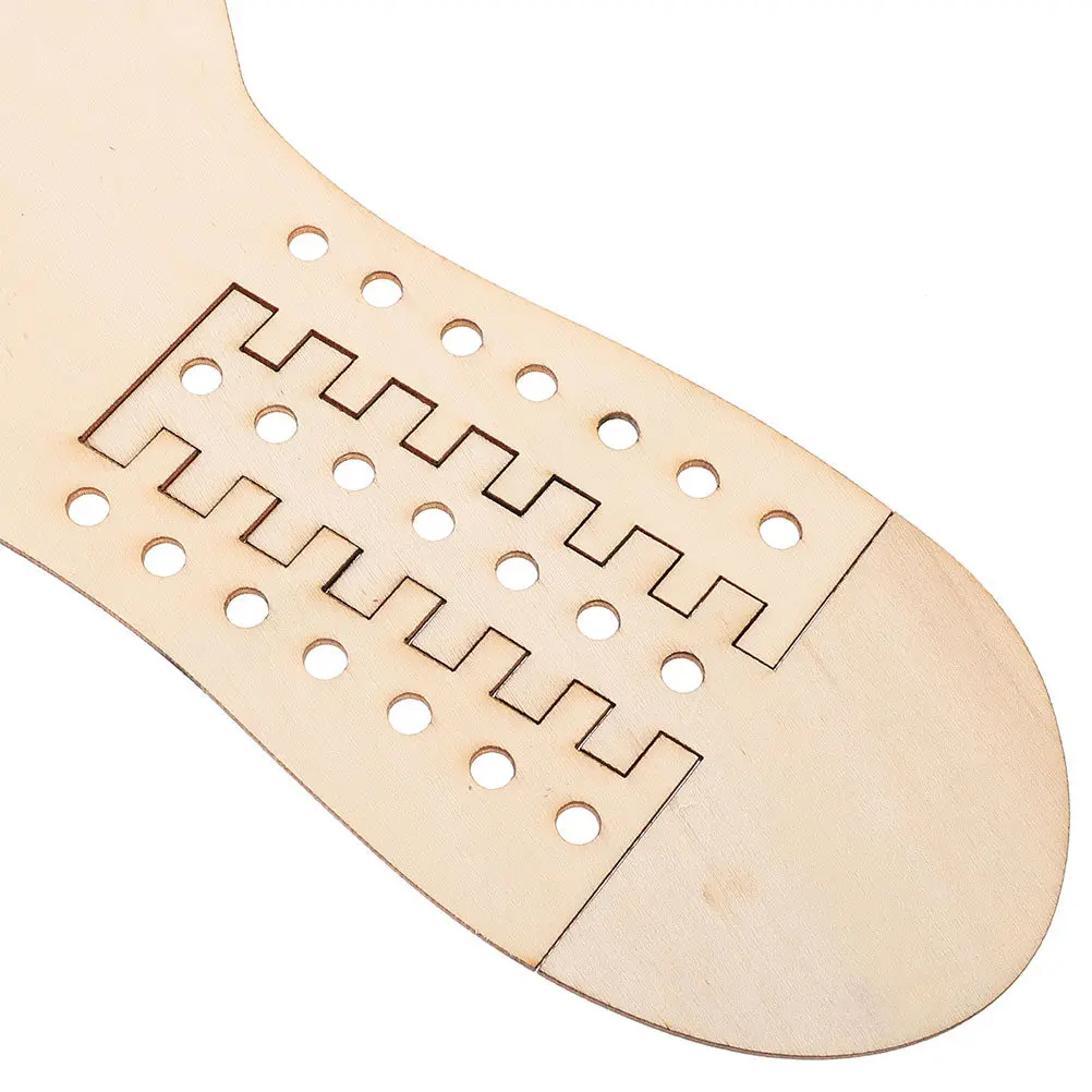 4Pcs Wood Sock Blockers DIY Adjustable Size Knit Blocking Tools Crochet Stocking Display Hand Knitting Sock Blockers Set view 6