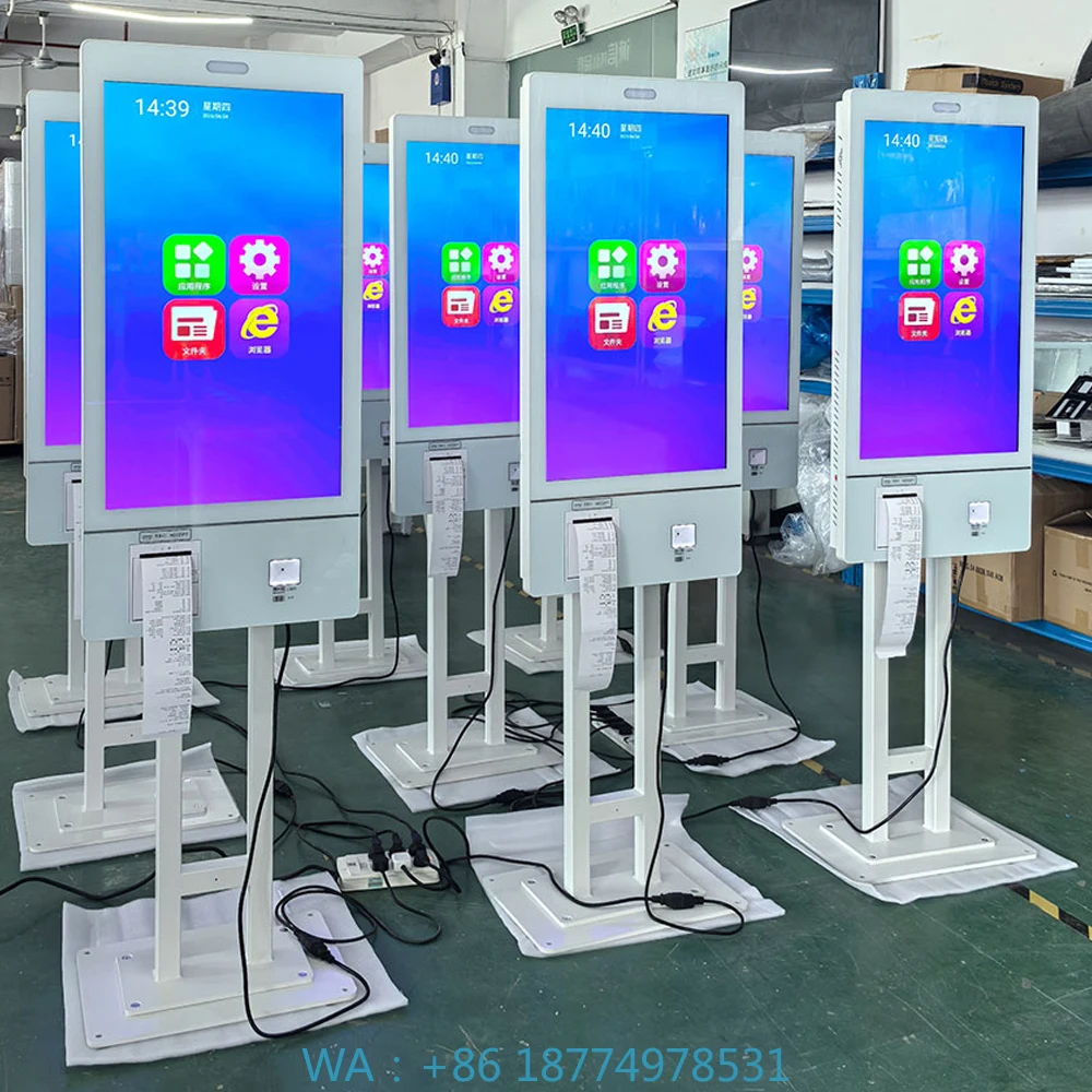 

Self-service Food Ordering Machine with Printer and QR Code 32 Inch 10-point Touch Android