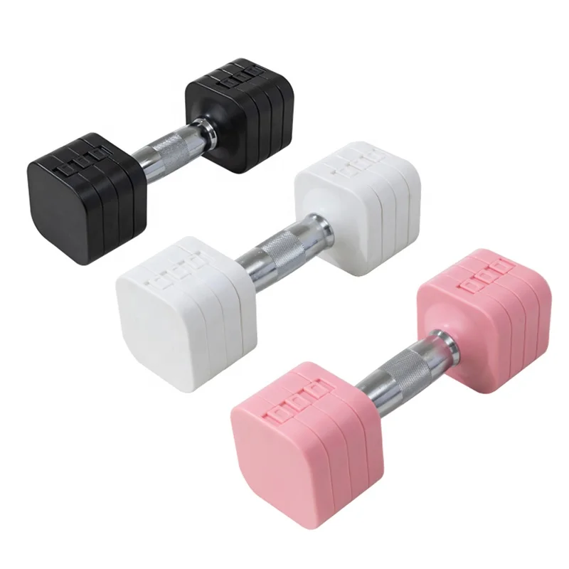 Cast iron ABS 2-5KG Free Weight  Pink White Black Adjustable Dumbbell For Fitness Woman Gym