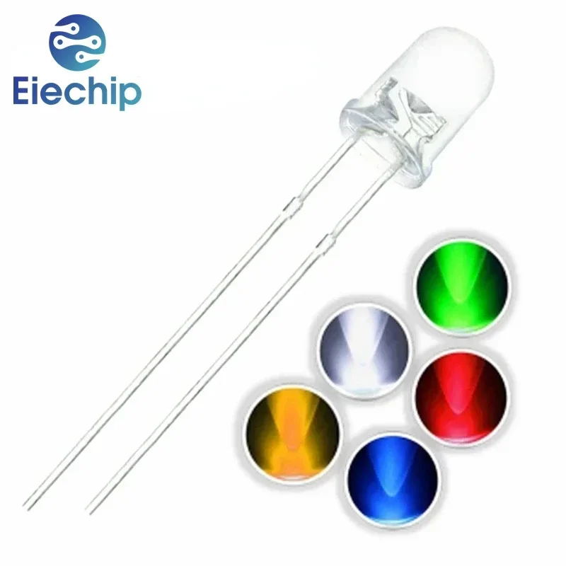 1 Set 3mm LEDs Diode White Green Red Blue Yellow Orange Mini DIY Light Emitting Diodes Diy Electronic