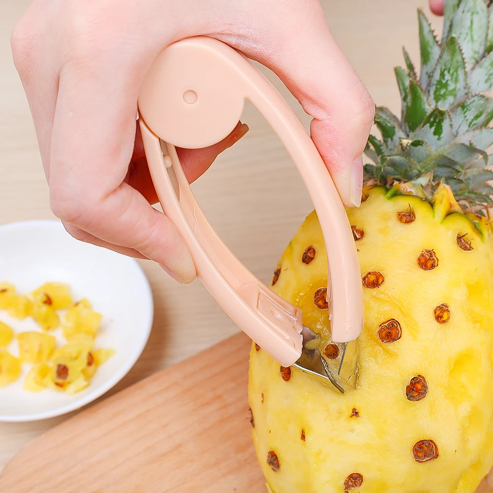 6/1PCS Pineapple Eye Remover Stainless Steel Multifunctional Seed Remover Clip Strawberry Vegetables Fruit Eyes Removing Tools