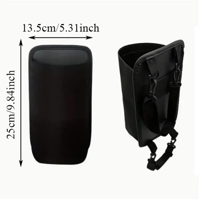 Car Seat Side Phone And Cup Storage Bag Hanging Auto Seat Organizer Tissue Holder Universal Mesh Storage Pocket  Phone Cup