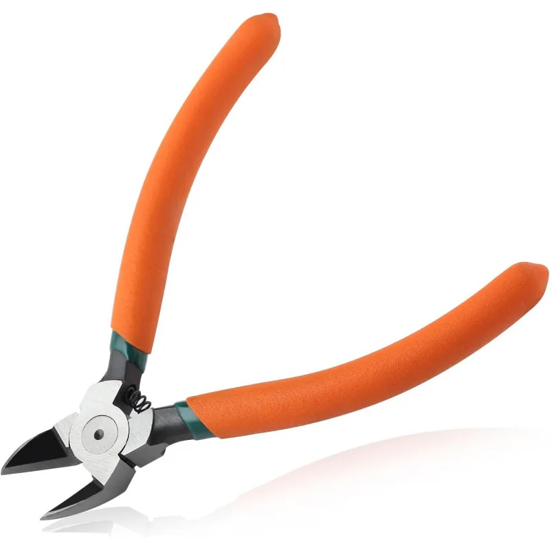 Diagonal Pliers Flush Cut Plastics, 45 Angled Wire Cutters Crafting, Side Clippers, Cutter Snips