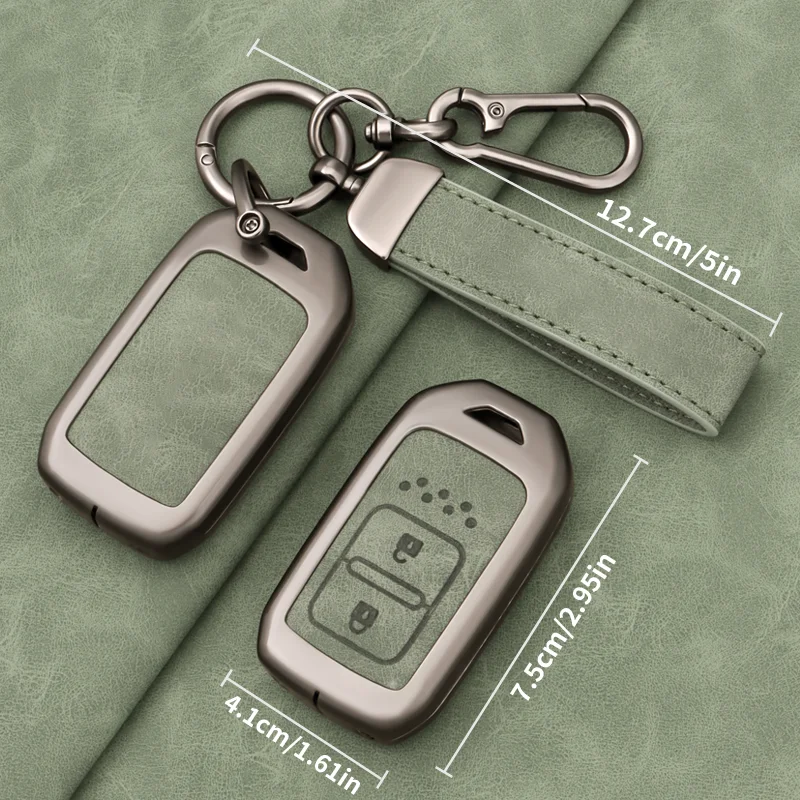 For Honda HR-V Vezel Fit Jazz City Civic Accord Remote Key Case Fob Shell Cover Skin Holder 2 Button 2015-2018