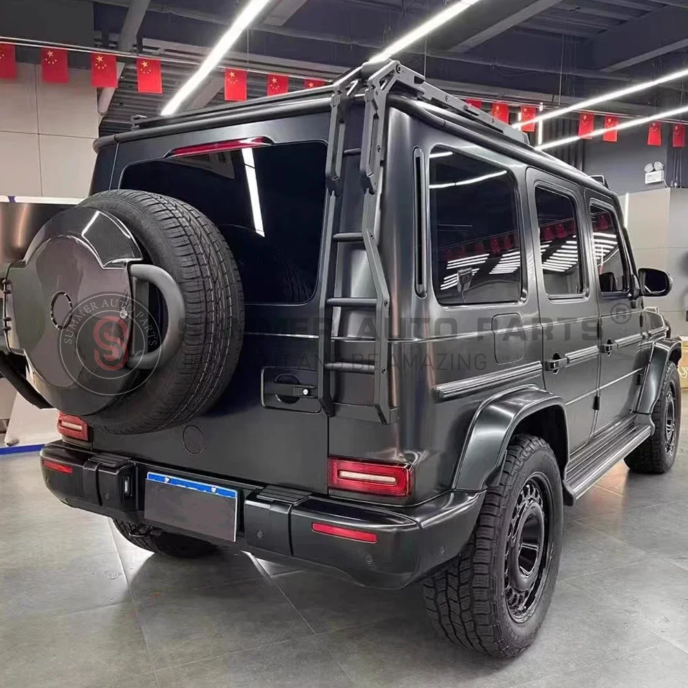 Summer Auto Parts Off Road Parts Carbon Fiber 4X4 Style Spare Wheel Tire Tyre Cover With Holders for G Class W465 W463