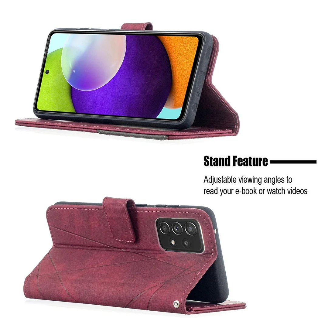 Wallet Card Magnetic Flip Leather Case For Samsung Galaxy A05s A14 A15 A34 A35 A52 A53 A54 A55 S24 Ultra S23 Plus S22 S21 S20 FE