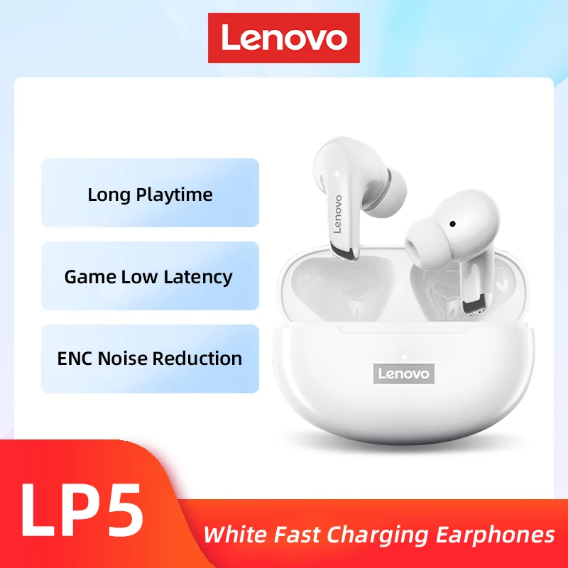 Lenovo LP5 Wireless Earbuds Black 4