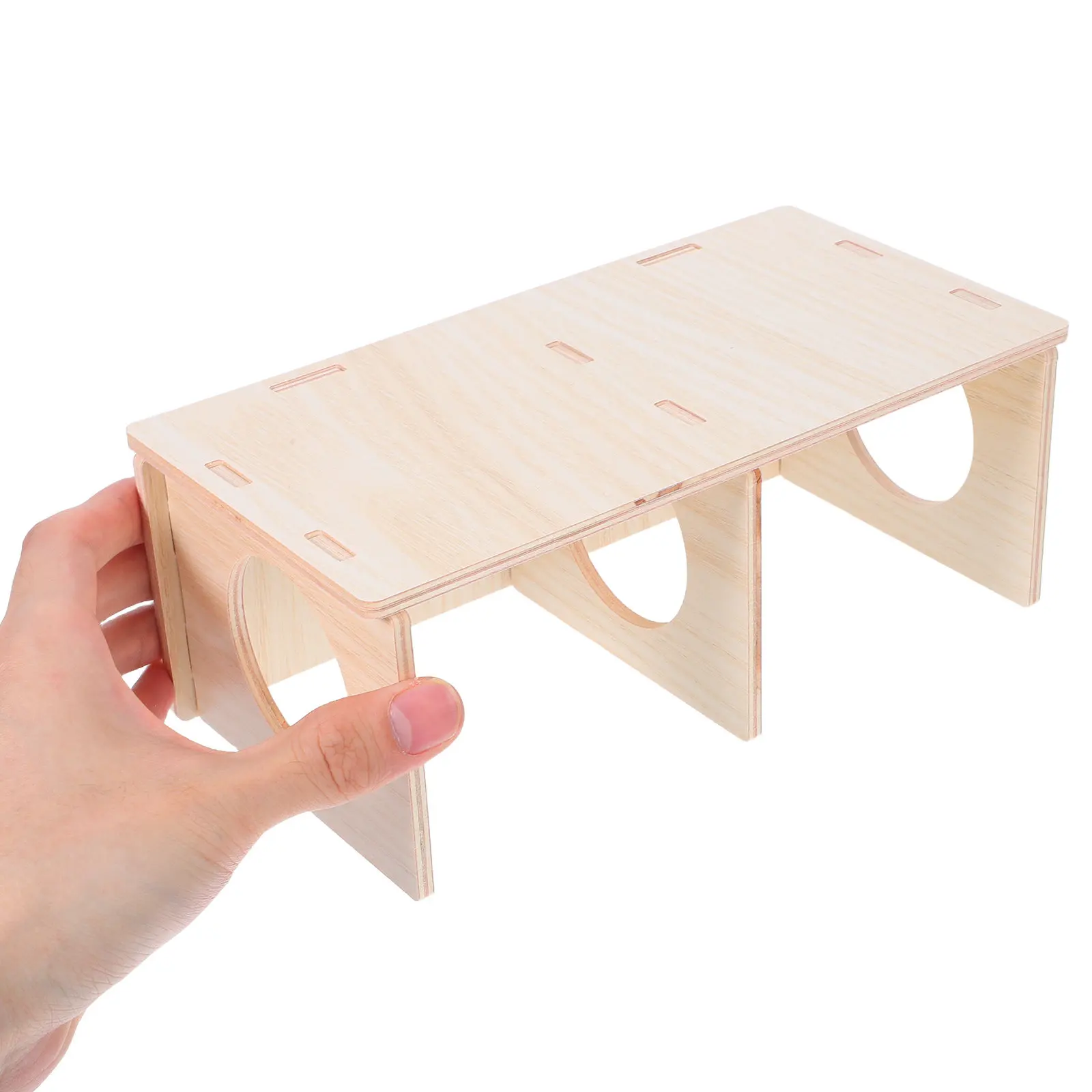 Multi Chamber Wooden Hamster Maze House Hideout DIY Shelter Small Animal Nest Hamster House Kitten's Nest