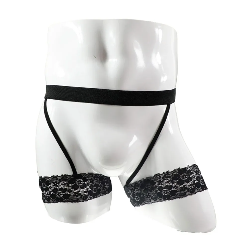 

Mens Sexy Underwear Lace Garter Belt Showing Butt Buttock Thong Shorts Hollow Open Briefs Buttocks Erotic Perspective Thong