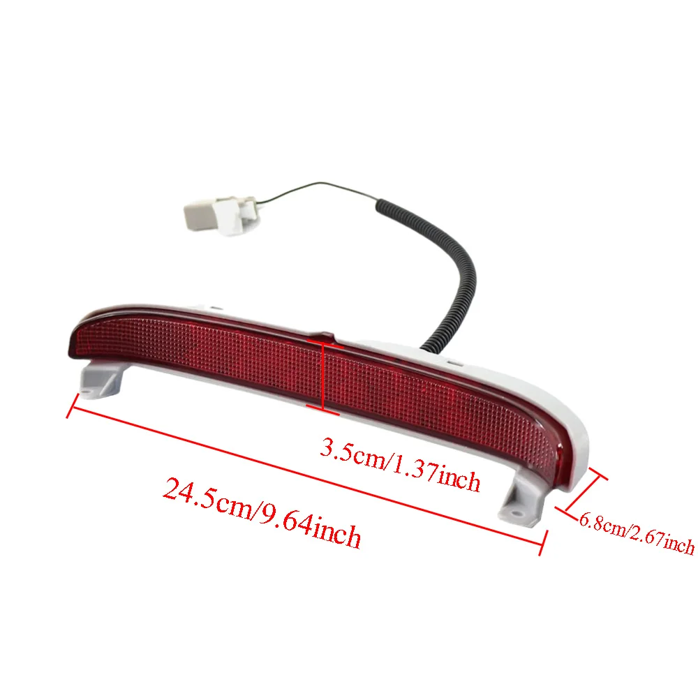 1pcs Dark Smoked Full LED High Mount Third Brake Light For 2006 2007 2008 2009 2010 2011 Honda Civic EX Coupe Car Accessories