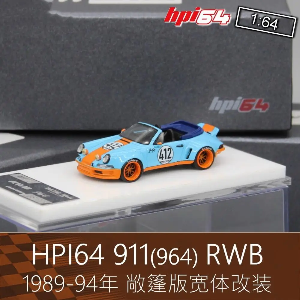 

HPI 1:64 Bay Motorhome Sports Car Model RWB 964 Convertible Cabriolet for Porsche 911