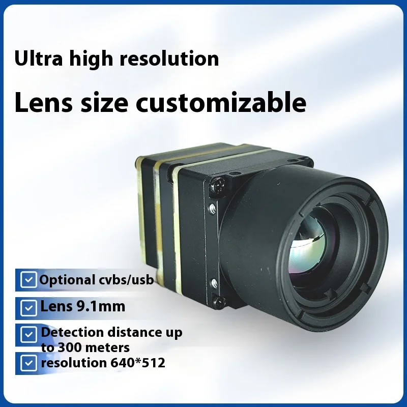 Drone Infrared Camera FPV Cvbs Port USB Port Network Port High Resolution Thermal Imaging