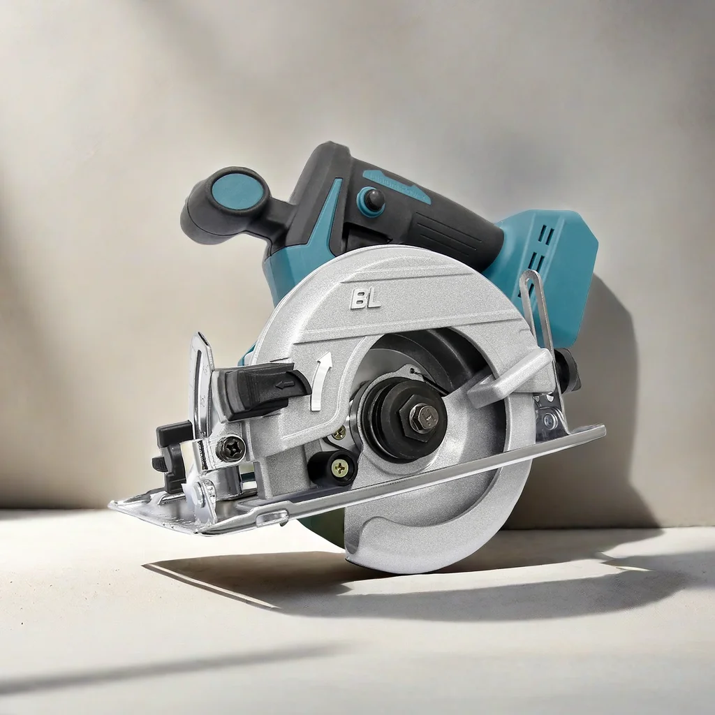 Sierra circular inalámbrica de iones de litio Allsome de 18V y 5 pulgadas, herramienta de corte multiángulo sin escobillas de 125 mm para batería Makita de 18V