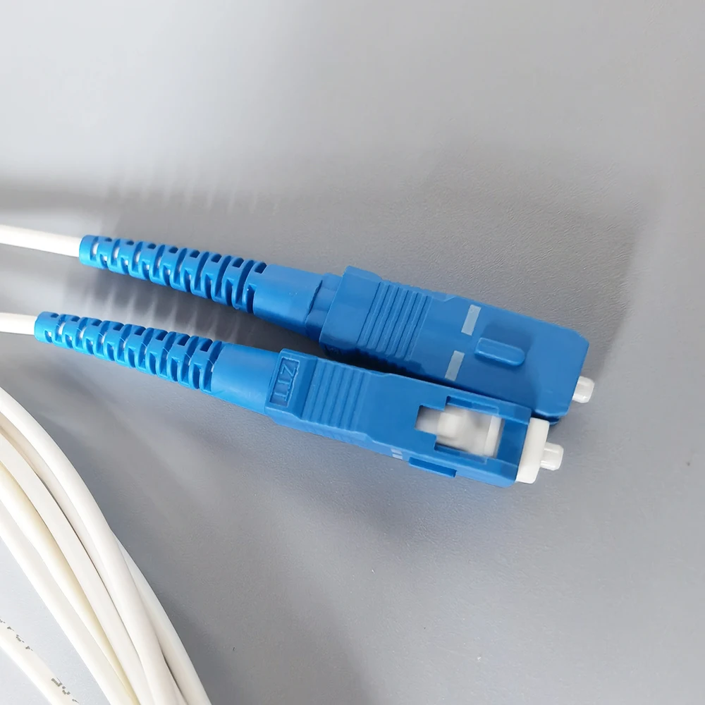 Cabo de fibra óptica Sc/upc, 2.0mm, ftth patch cord, monomodo, simplex, extensão interior, 5m/10m