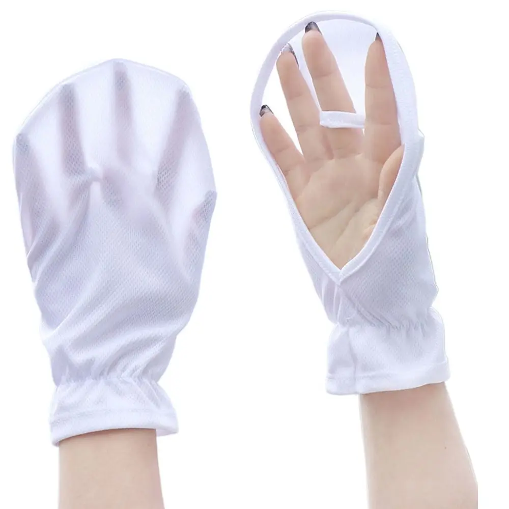 Summer Outdoor Sports Driving Riding Mittens Sunscreen Gloves Ice Silk Gloves Sleeve Glove Women Lady