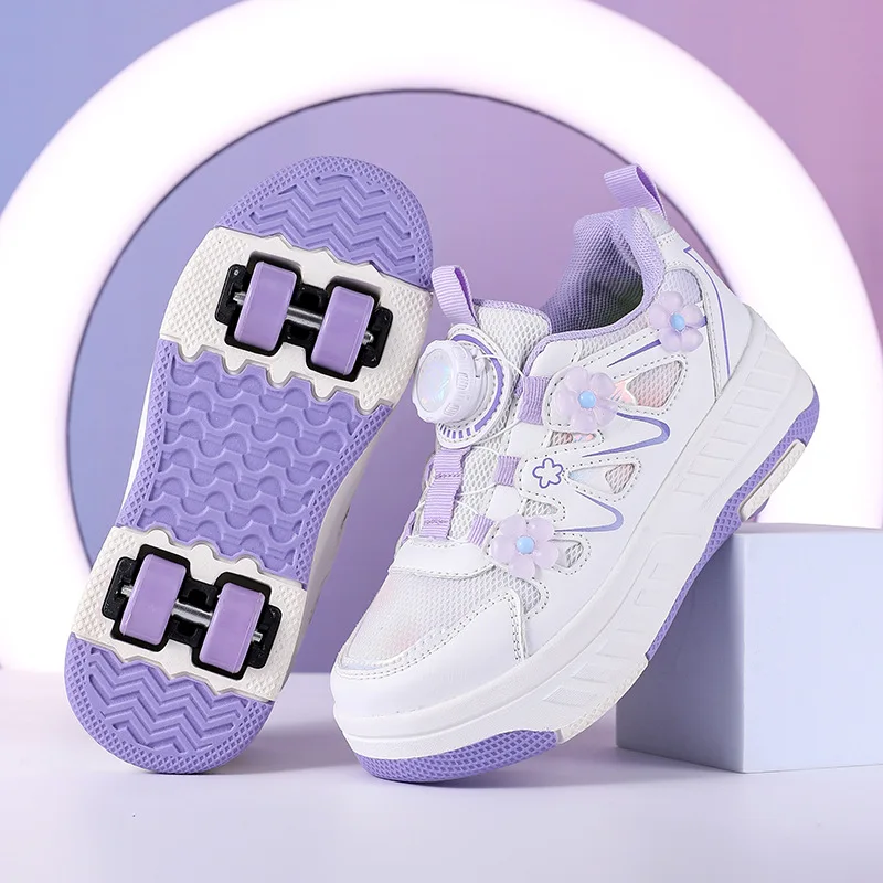 Children's Casual Shoes Girls' Pulley Shoes New Spring Children's Skating Shoes