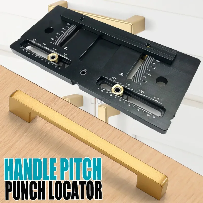 

Adjustable auxiliary guide, hole opening, aluminum alloy handle, punching locator, woodworking installation tool