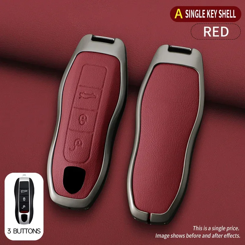 Funda protectora para llave de coche, accesorio para Porsche 718 Cayenne Panamera 911 Macan, Taycan Cayman Boxster