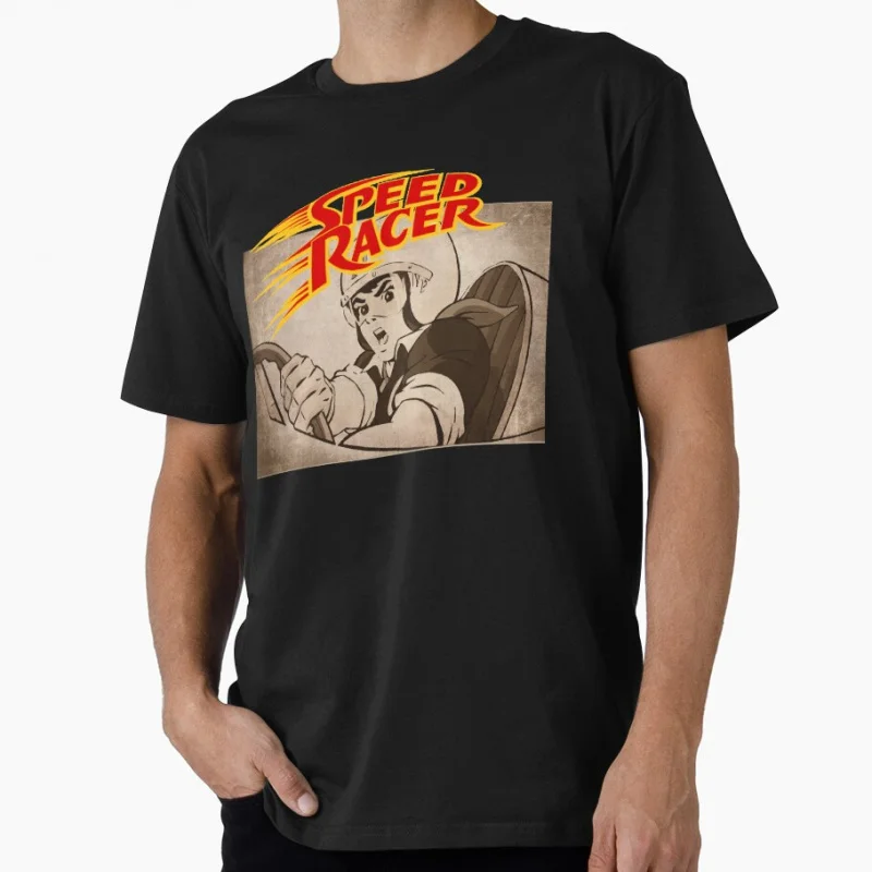 

1208 Speed Racer Go Go Go Anime Gift t shirt for man Mach 5 Manga print Graphic Tee Y2K clothes All size S-6XL Cartoon Tops