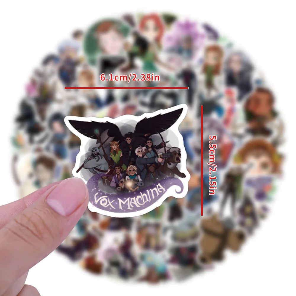 110 pezzi Anime The Legend of Vox Machina adesivi decalcomanie per telefono laptop valigia notebook skateboard adesivi impermeabili