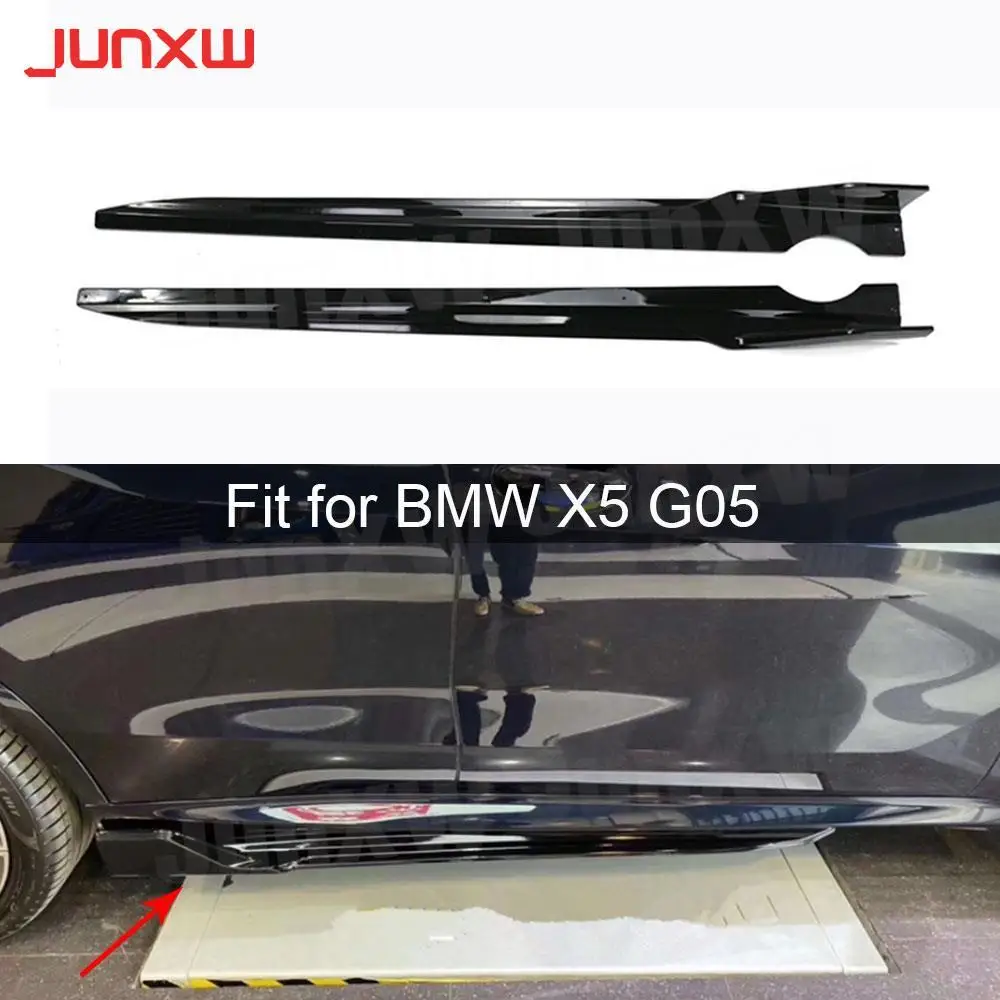 

ABS Side Skirts Extension Body Panel Lip Splitter Winglet for BMW X5 G05 2019+ Side Skirts Rocker Panels carbon fiber