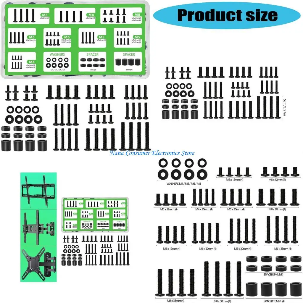 

G7NE Многоцелевой телевизионный аппаратный комплект монтажный набор винты VESA Стандартные кронштейны.