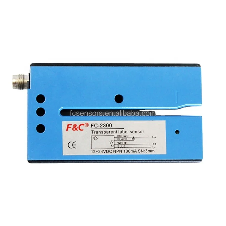 FC-2300 ultrasonic label sensor,transparent label sensing,photoelectric label sensor