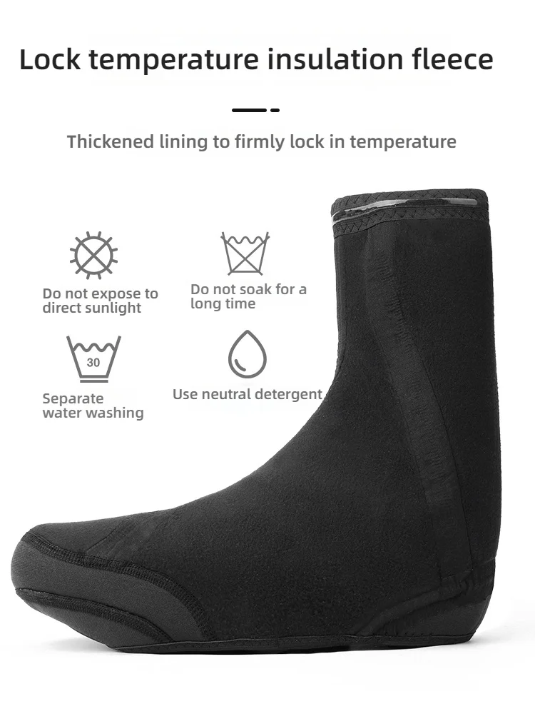 TOSUOD Winter Waterproof Cycling Shoe Cover Reflective Thermal Elastic Rainproof Bike Shoe Cover Cycling Overshoes Boot Covers